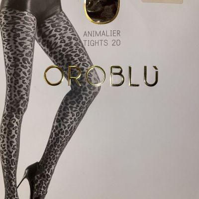 Oroblu Dalida Amimalier Tights Color: Brown Size: Small  OR2140469